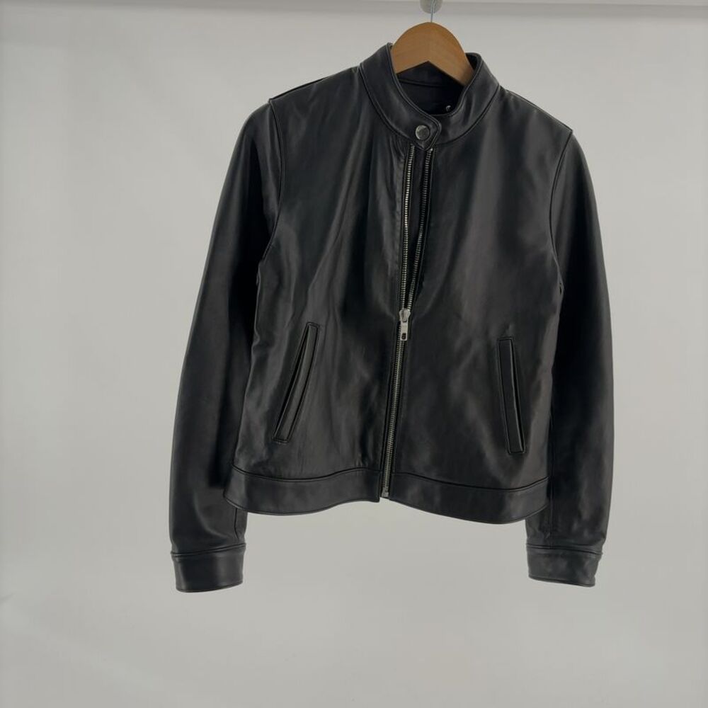 Thursday Boot Company Black Leather Moto Jacket